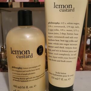 Philosophy Lemon Custard Body Wash and Lotion Set